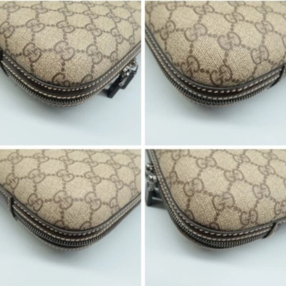 100%  Authentic GUCCI Brown Monogram Canvas Tote Bag - Picture 6 of 11